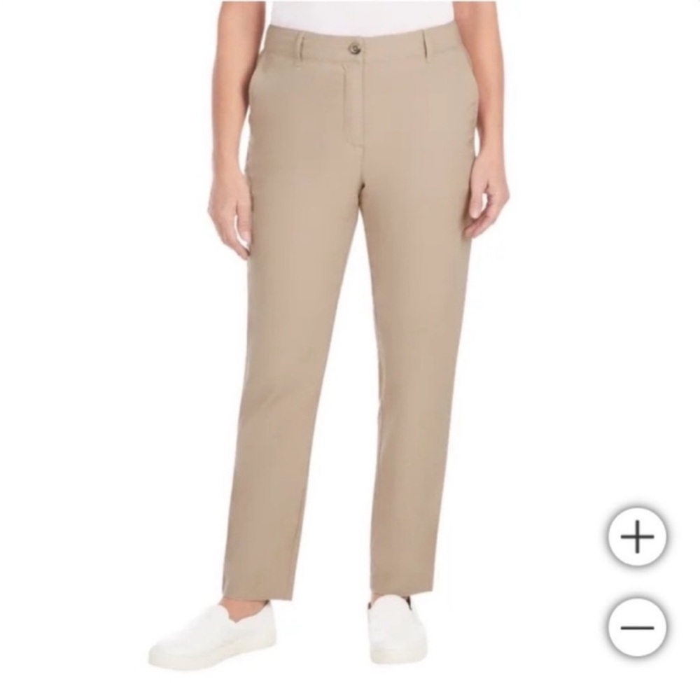 🤎Sz 8: Dalia Stretch Woven Pant Tan